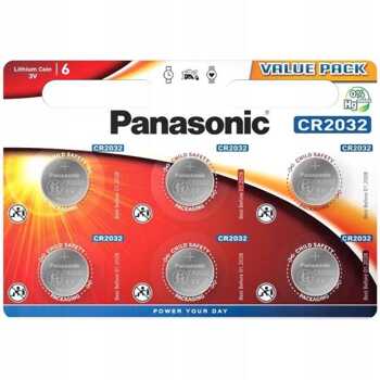 Bateria CR2032 /B6/ - Panasonic blister 6 sztuk