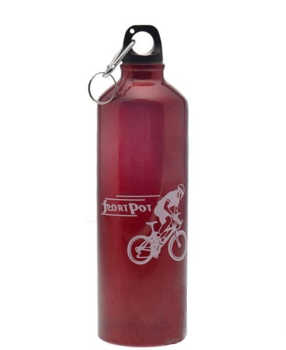 Bidon aluminiowy 750 ml czerwony ii gat. rower