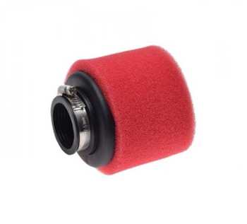 Filtr powietrza gąbkowy prosty czerwony 38mm