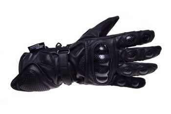 InMotion rękawice motocyklowe czarne kewlar