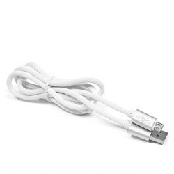 Kabel silikonowy extreme usb micro usb biały