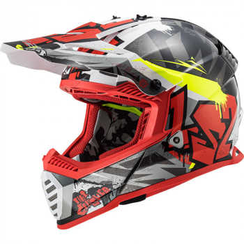 Kask LS2 MX437 FAST EVO Crusher Black Red