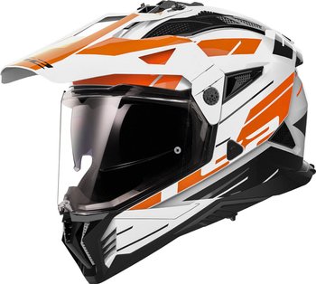 Kask LS2 MX702 Pioneer II Namib White Orange homologacja 22.06