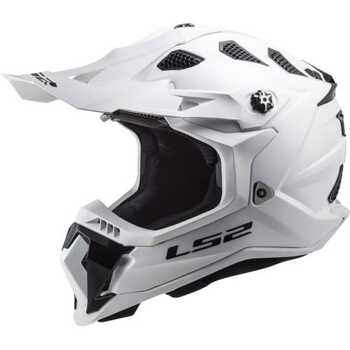 Kask crossowy LS2 MX700 Subverter Evo Solid White homologacja ECE 22.06