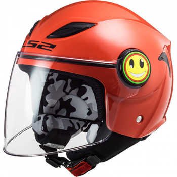 Kask na motor dla dziecka LS2 OF602 FUNNY JUNIOR RED