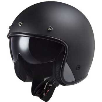 Kask otwarty LS2 OF601 BOB II Solid Matt Black homologacja ECE 22.06