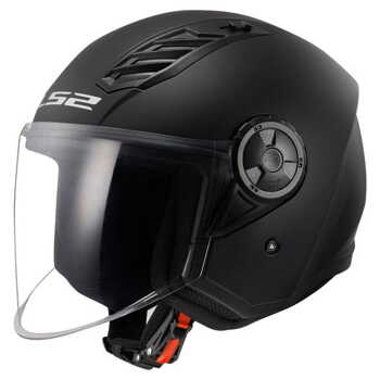 Kask otwarty LS2 OF616 AIRFLOW II SOLID MATT BLACK homologacja ECE 22.06