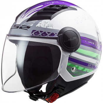 Kask otwarty OF562 AIRFLOW RONNIE TITANIUM VIOLET