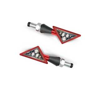 Kierunkowskazy Z-LED B-LUX Czerwone Barracuda Para