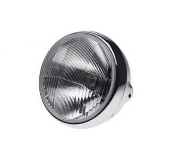 Lampa przednia reflektor 7 cali h4 chrom emark