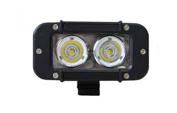 Lampa robocza halogen spot 2 led 12w 620lm 12V/24V 4x4