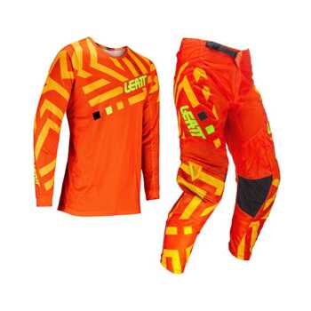 Leatt zestaw koszulka spodnie Moto Ride Kit 3.5 Junior pomarańczowo żółte