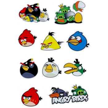 Naklejki Motocyklowe Zestaw 24x32cm Angry Birds