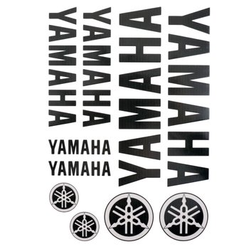 Naklejki motocyklowe czarne Yamaha