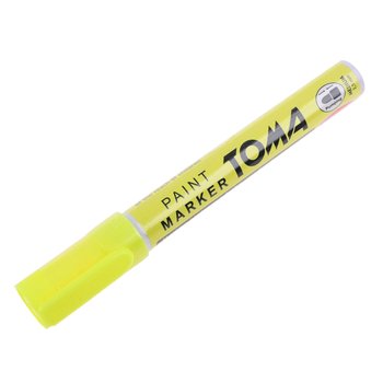 Pisak do opon metalu żółty marker flamaster Toma