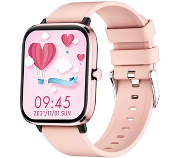 Smartwatch zegarek Rubicon RNCE79 różowy pasek silikonowy