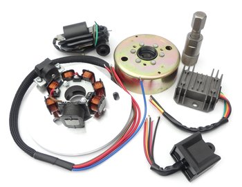 Zapłon CDI 12V regulator cewka moduł koło WSK 125 + SCHEMAT 