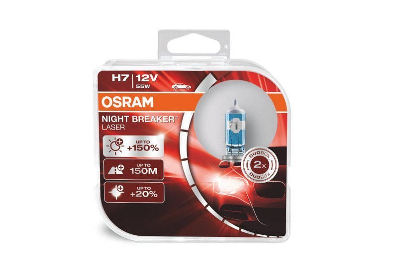 Żarówki Osram H7 12V 55W NIGHT BREAKER LASER +150%