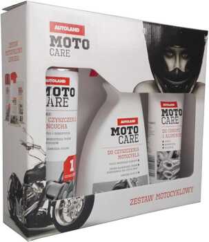 Zestaw prezent dla motocyklisty MotoCare do łańcucha motocykla chromu i alu