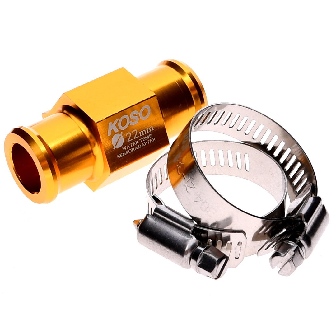 Adapter Czujnika Temperatury 1/8" 22mm Koso złoty Replika