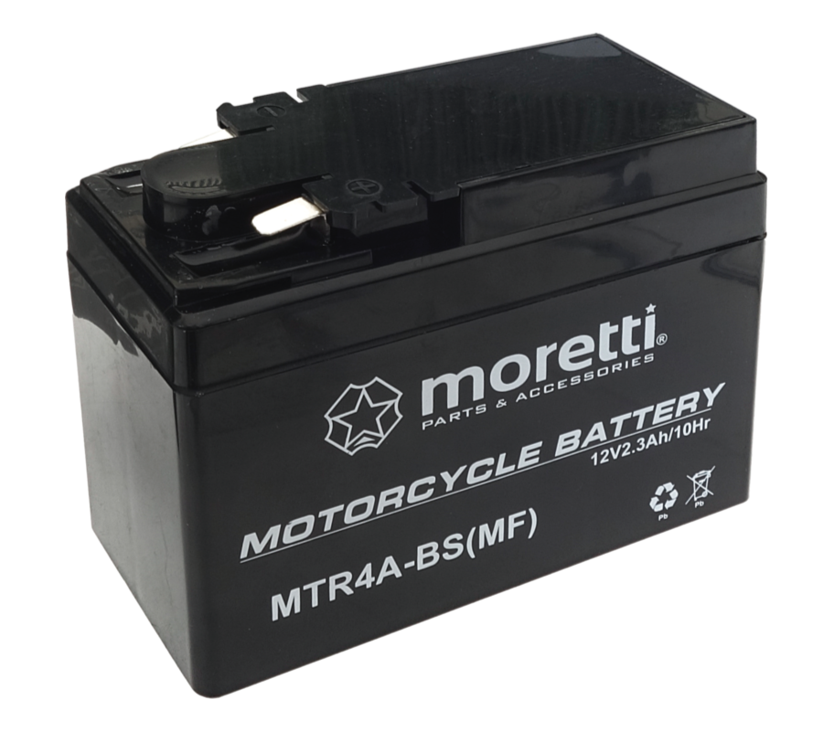 Akumulator Moretti AGM 12V 2.3 Ah MTR4A-BS Derbi Honda SFX SH SJ SXR SZX 50