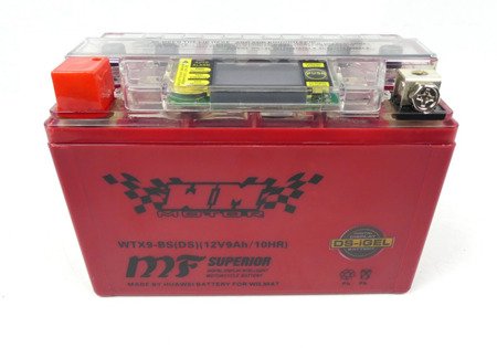 Akumulator żelowy WM Motor WTX9-BS (YTX9-BS) 12V 8Ah