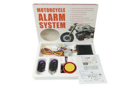 Alarm motocyklowy skuter duży zestaw