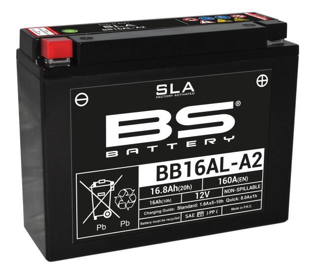 BS akumulator BB16AL-A2 (FA) (YB16ALA2) 12V 16Ah Ducati ST2 Yamaha XV V-MAX