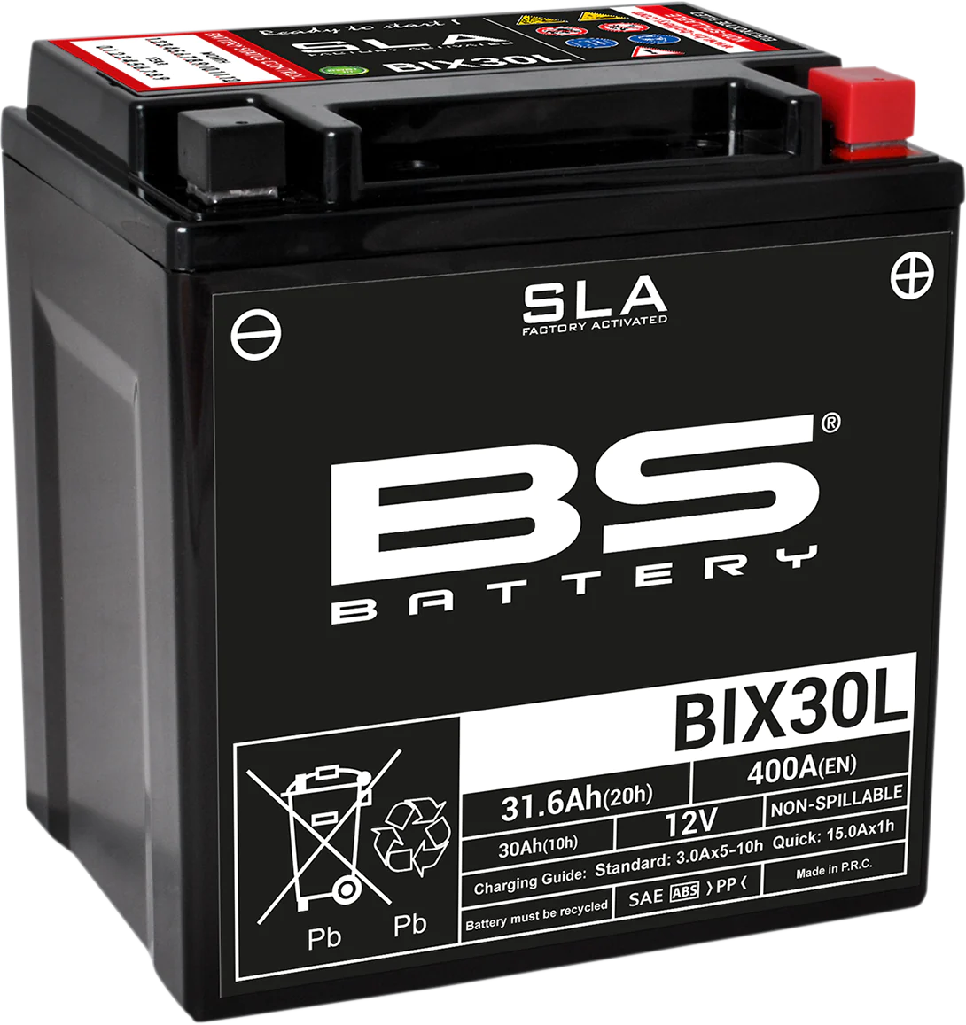 BS akumulator BIX30L (YTX30L) 12V 30Ah Arctic Cat CF Moto Polaris Harley 