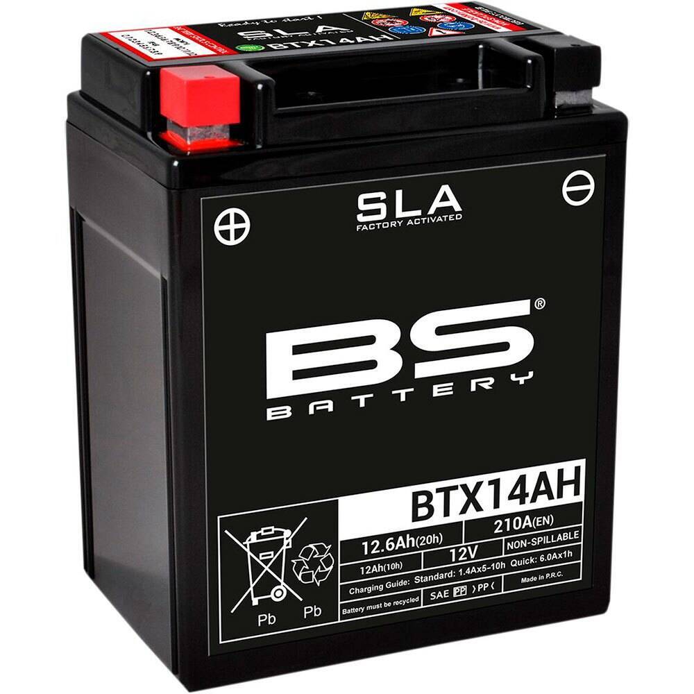 BS akumulator BTX14AH (YTX14AH-BS) 12V 12Ah Honda CB Indian Polaris Yamaha