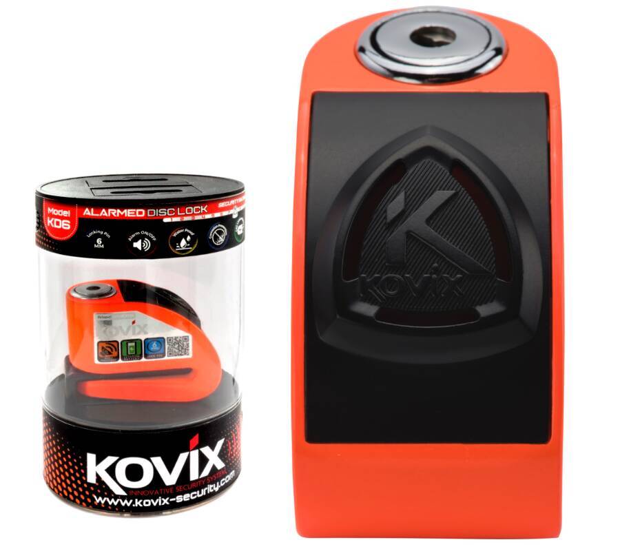 Blokada Tarczy Hamulcowej Alarm KOVIX KD6 Orange