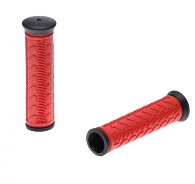 Chwyt kierownicy v-grip rowerowy gel czerwony 120