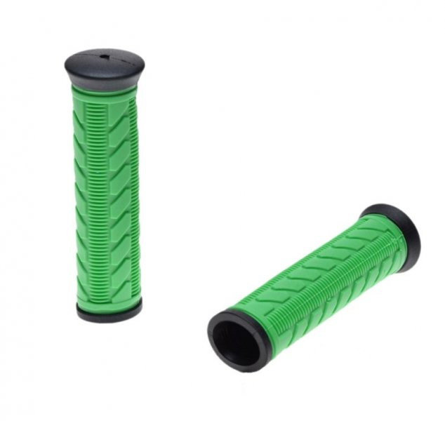 Chwyt kierownicy v-grip rowerowy gel zielony 120mm