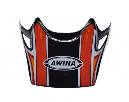 Daszek kasku enduro awina aj032 czerwono-czarny