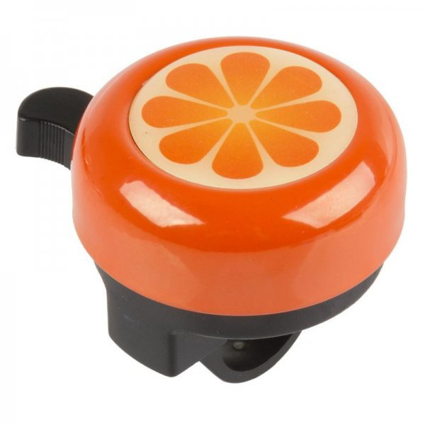 Dzwonek rowerowy pomarańczowy 3d wzór pomarańczy