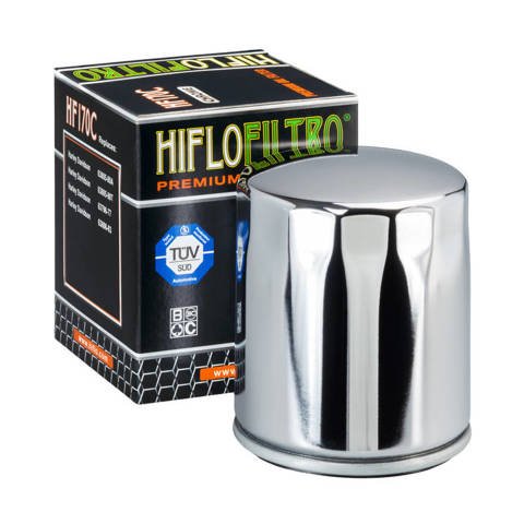 Filtr oleju hf170 harley-davidson (chromowany)
