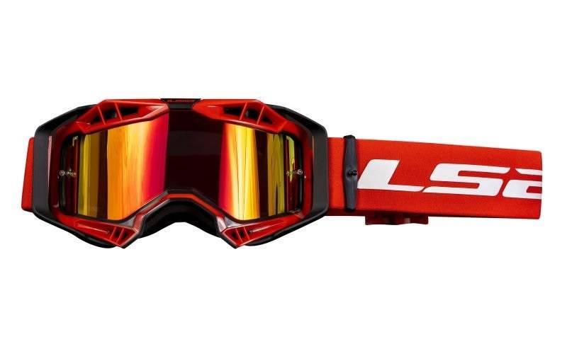 Gogle cross enduro LS2 Aura Pro red black lustro