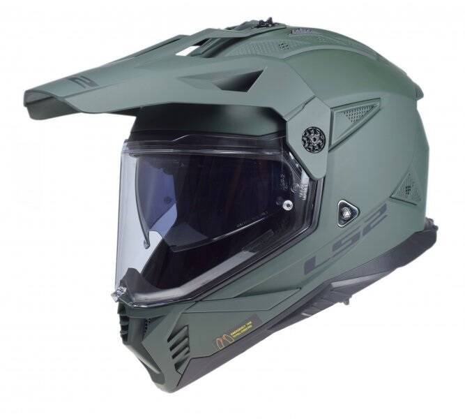 Kask LS2 MX702 Pioneer II Solid M. MIL. GR. homologacja 22.06