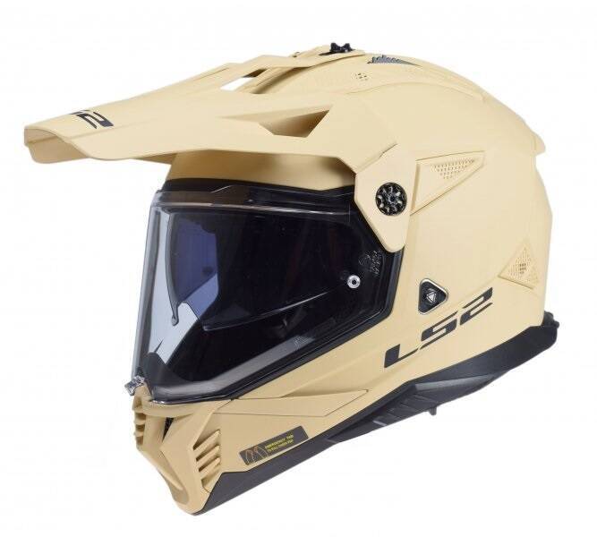 Kask LS2 MX702 Pioneer II Solid Matt Desert homologacja 22.06