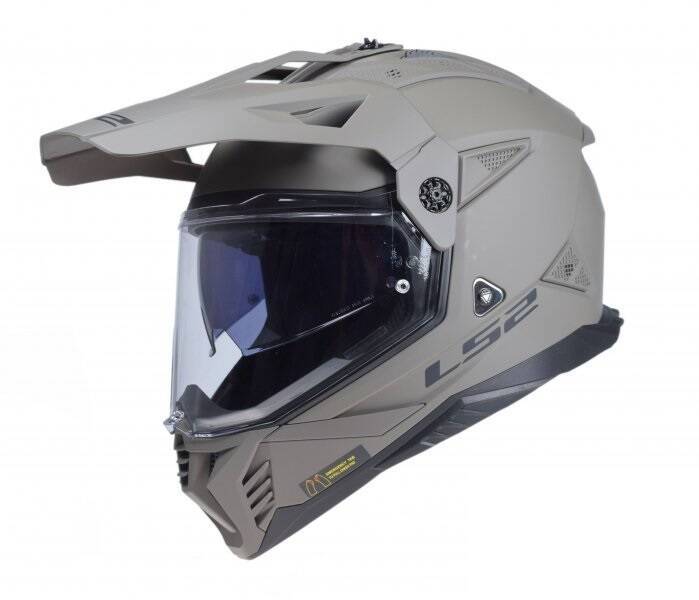 Kask LS2 MX702 Pioneer II Solid Matt Sand homologacja 22.06