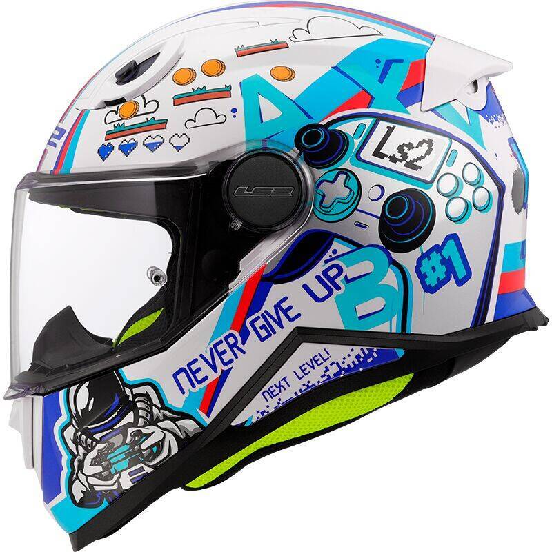 Kask dziecięcy LS2 FF812 Kid Next Level White homologacja 22.06