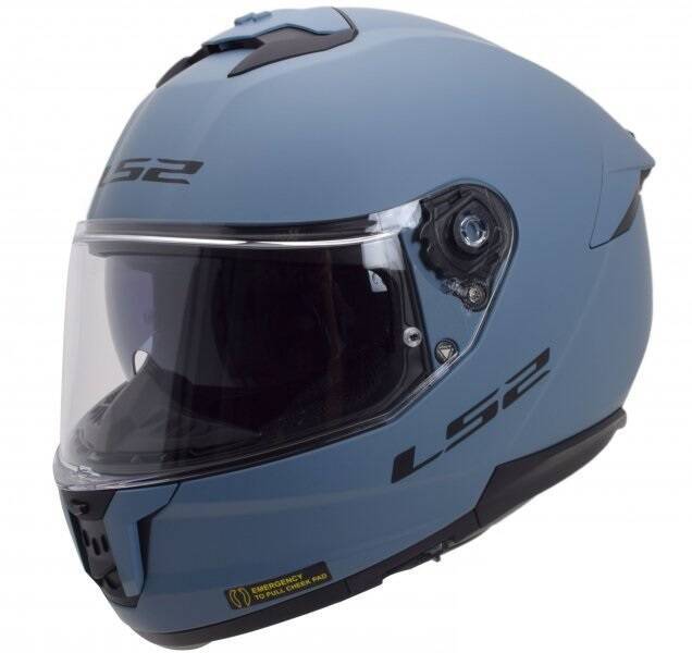 Kask integralny LS2 FF808 Stream II Matt Misty Blue homologacja ECE 22.06