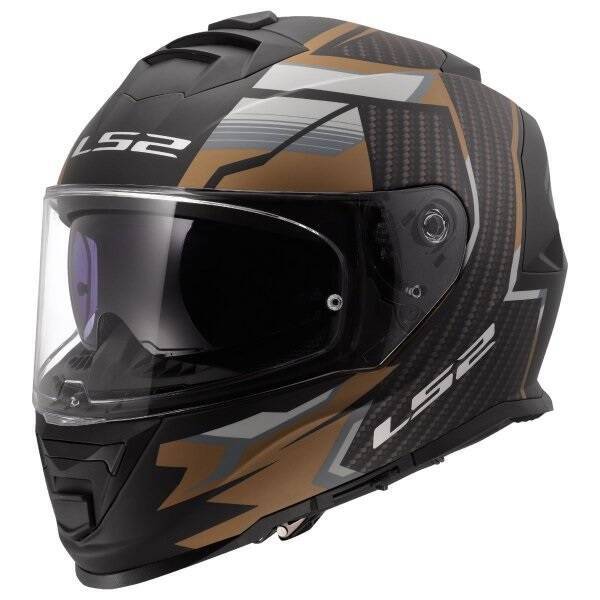 Kask integralny LS2 FF808 Stream II Tracker M.BLA. Gold homologacja ECE 22.06