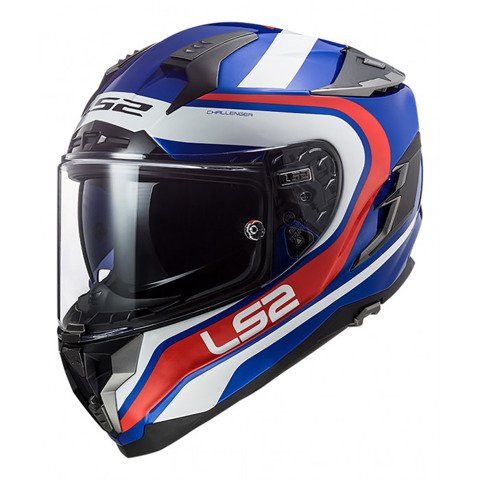 Kask ls2 ff327 challenger fusion blue red