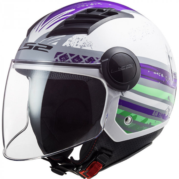 Kask otwarty OF562 AIRFLOW RONNIE TITANIUM VIOLET