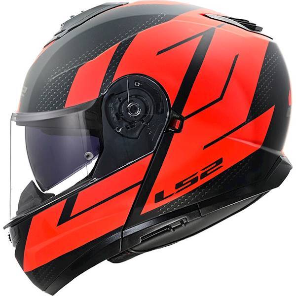 Kask szczękowy LS2 FF908 Strobe II Code M. Black Red homologacja ECE 22.06