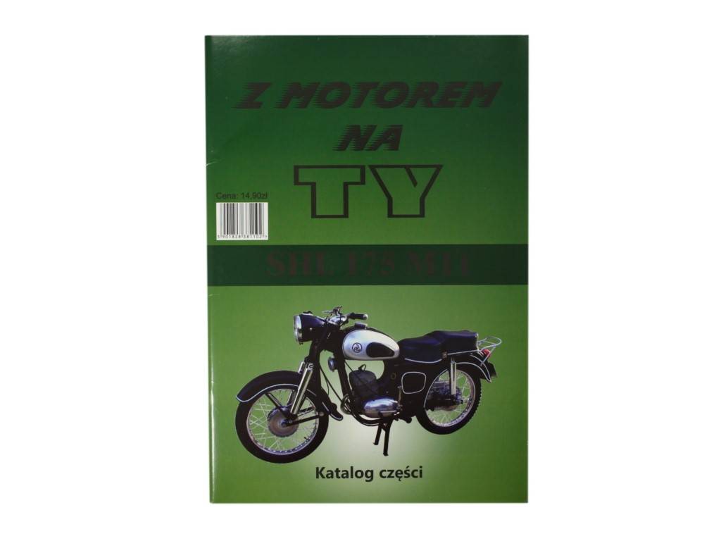 Katalog części schemat z motorem na ty shl 175 m11