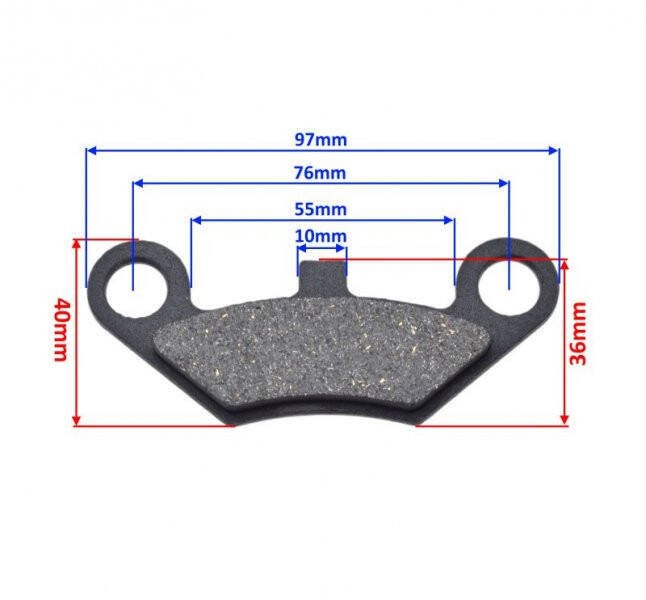 Klocki hamulcowe quad atv SHINERAY ATV250 ST-9C tył