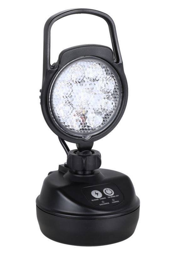 Lampa Robocza 9LED Magnes Uchwyt Ręczny Bateria