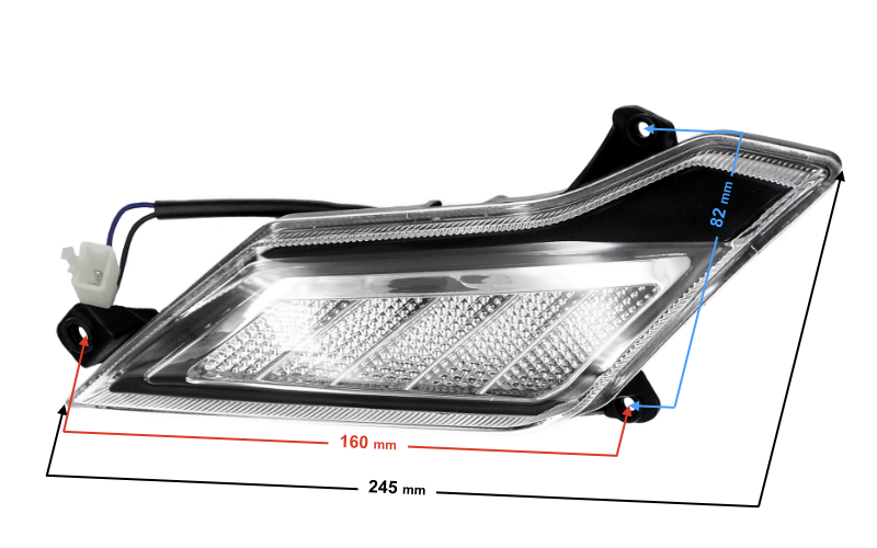 Lampa pozycyjna lewa do skutera Barton E-Max